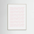 Pink Howdy Poster – plakat og kunsttryk