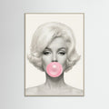 Grey Wood Pink Pop Icon