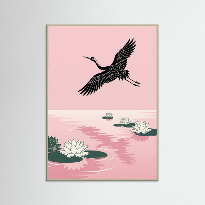 Grey Wood Pink Sky Flight