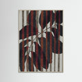 Grey Wood Plant And Stripes Poster