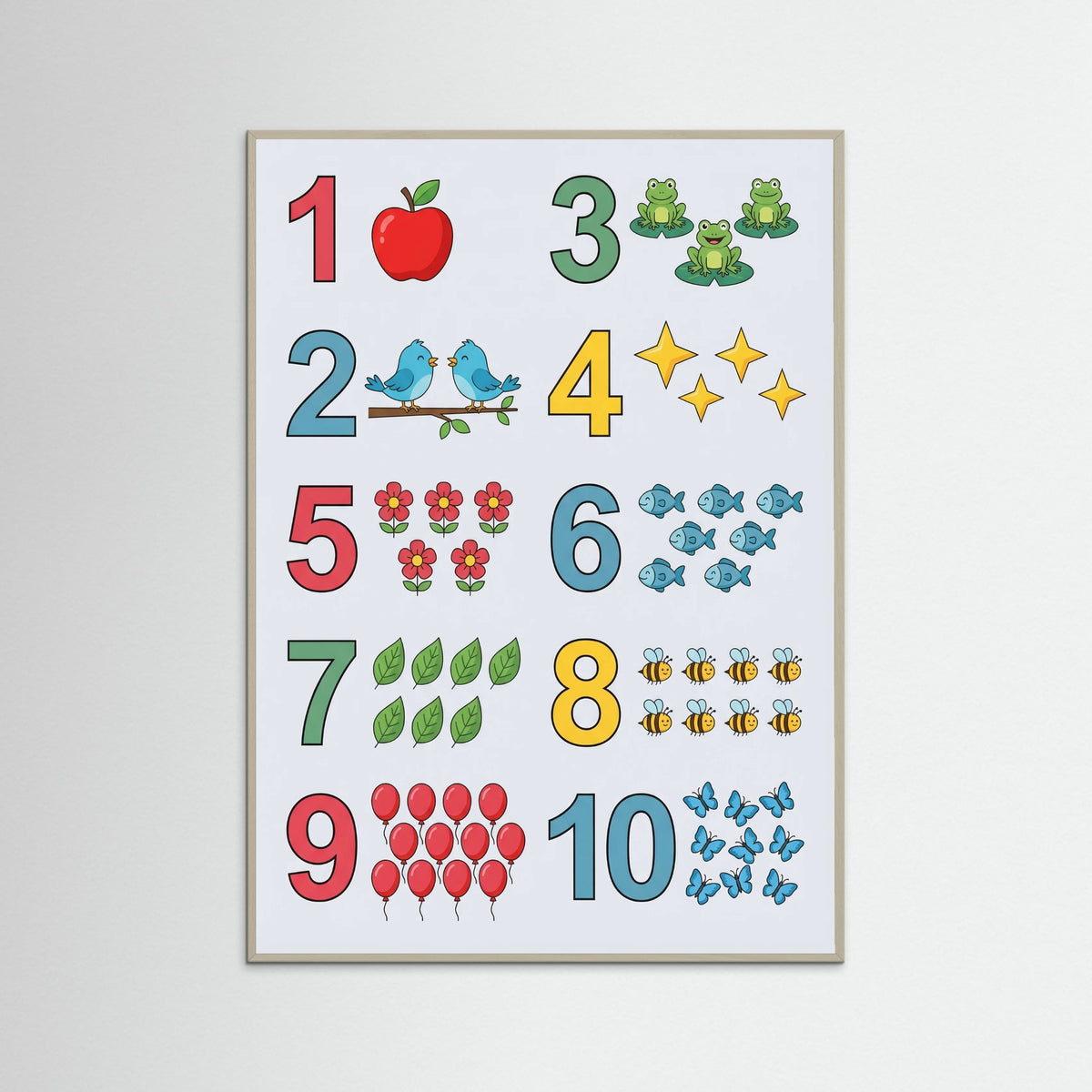 Grey Wood Playful Alphabet Safari