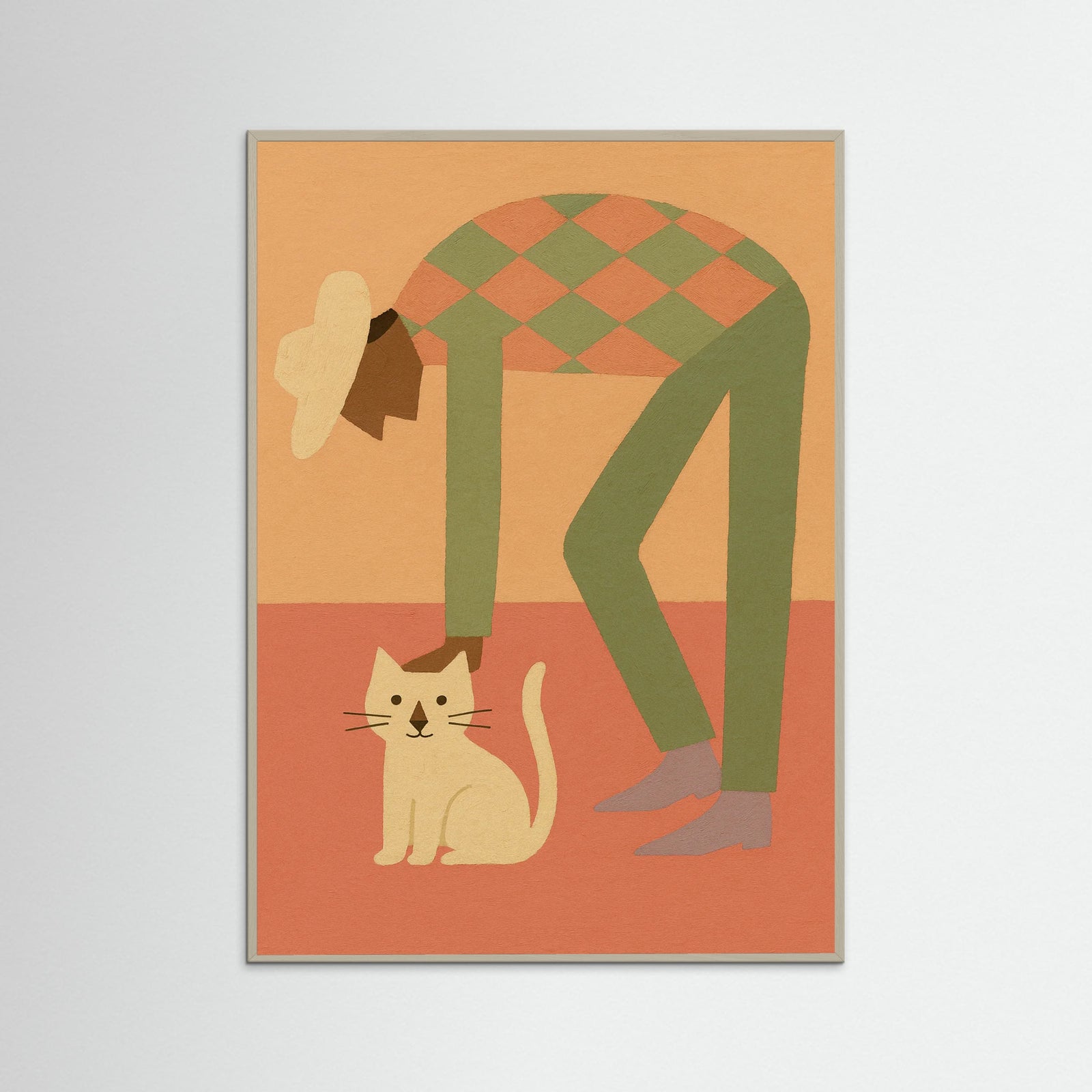 Grey Wood Playful Poses