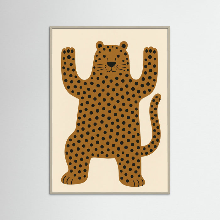 Grey Wood Playful Predator