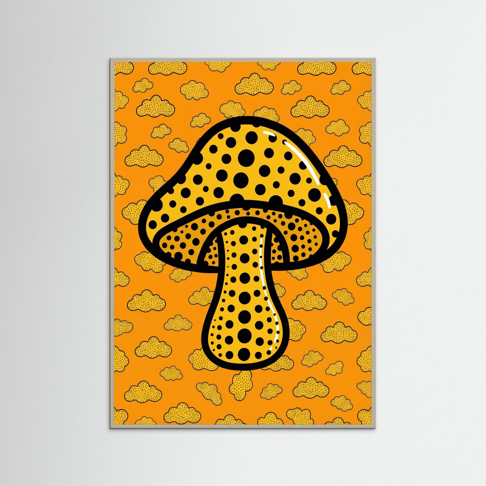 Grey Wood Polka Dot Gourd