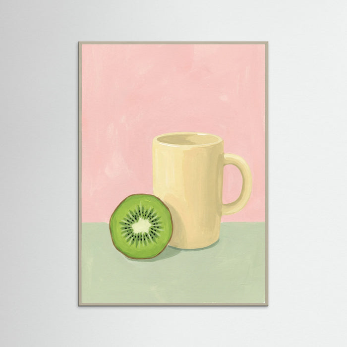 Grey Wood Pomegranate Pitcher