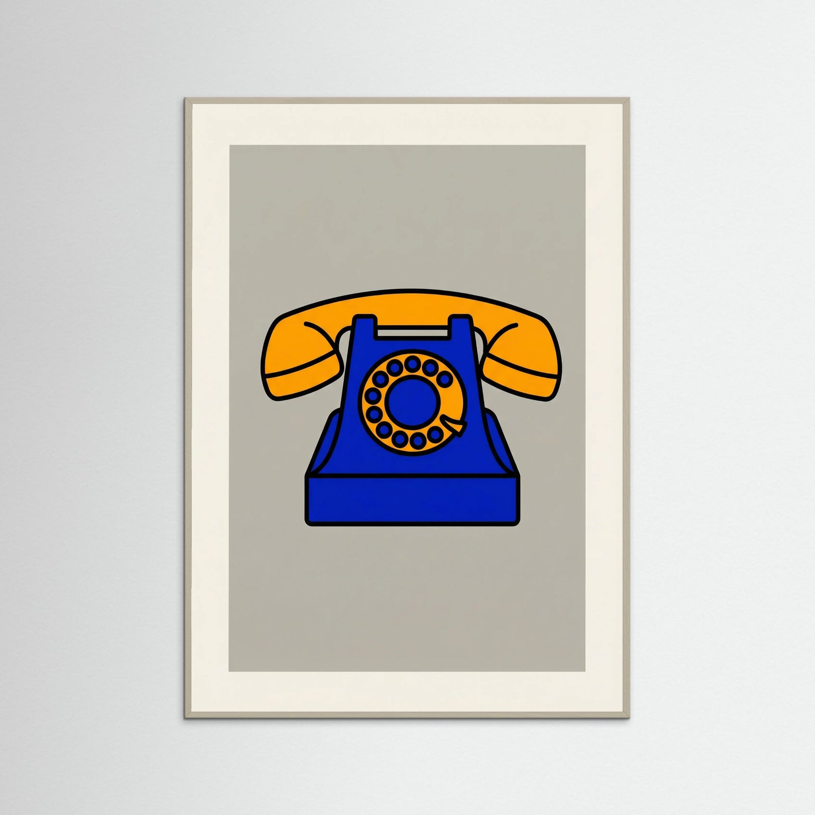 Grey Wood Pop Art Banana