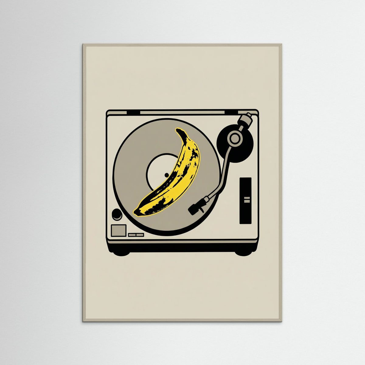 Grey Wood Pop Art Icon