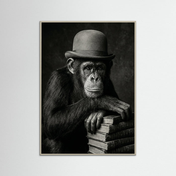 Grey Wood Popcorn Primate