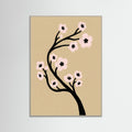 Grey Wood Poppy Silhouette