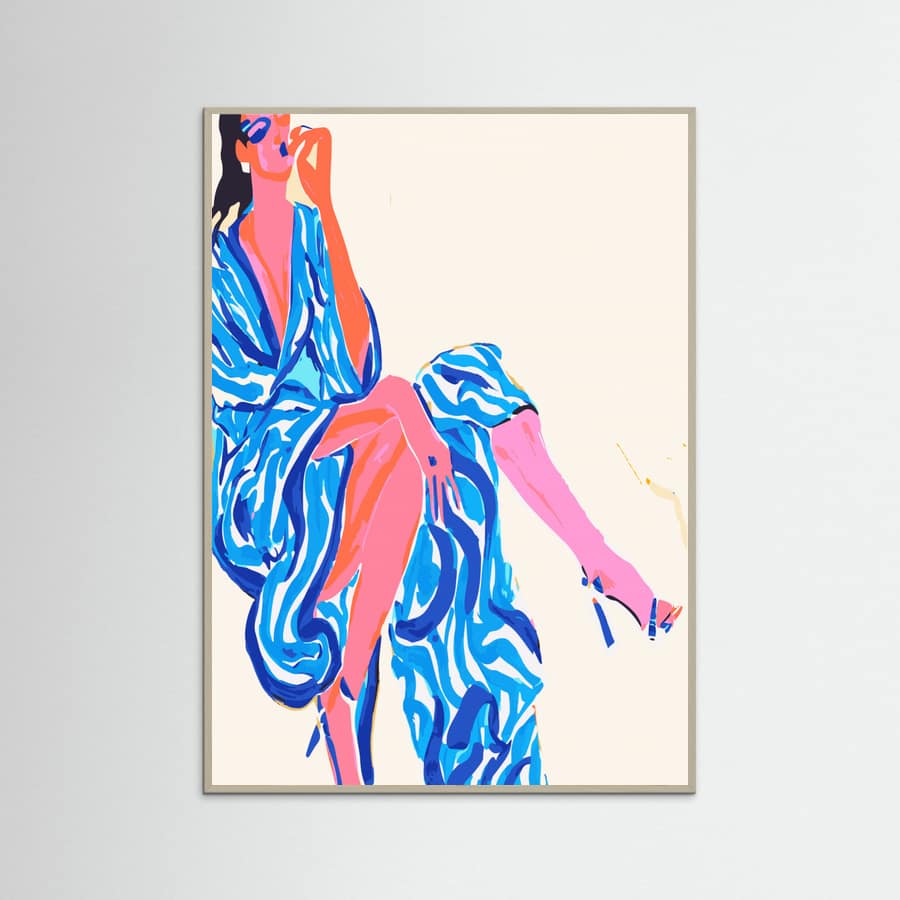 Portrait Woman in robe Poster – plakat og kunsttryk
