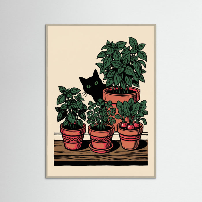Grey Wood Potted Garden Bloom