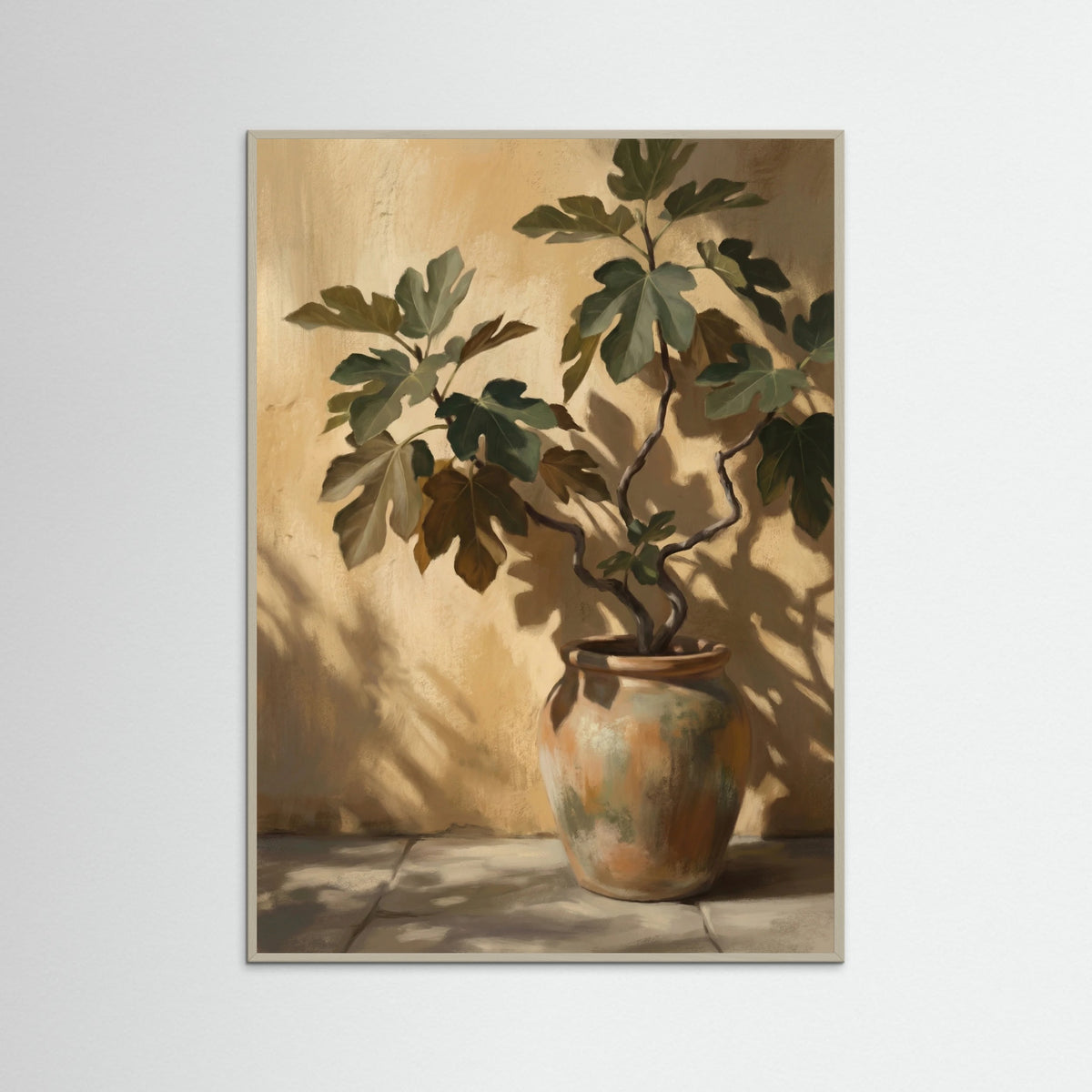Grey Wood Potted Olive Shade