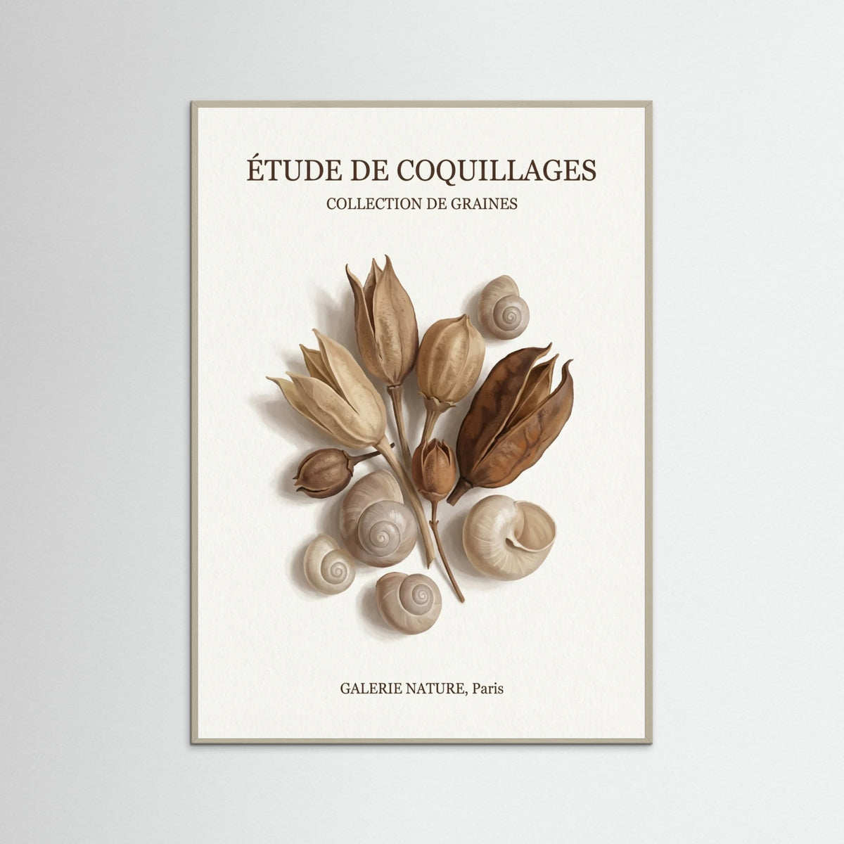 Grey Wood Pressed Foliage