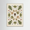 Grey Wood Pressed Garden Blooms