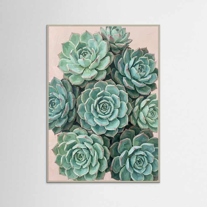 Grey Wood Prickly Pear Canvas