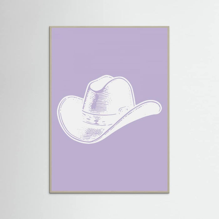 Plakat Purple Cowboy Hat – plakat i druk artystyczny