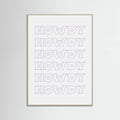 Plakat Purple Howdy – plakat i druk artystyczny
