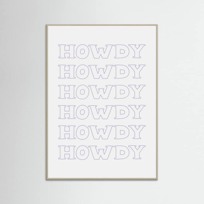 Plakat Purple Howdy – plakat i druk artystyczny