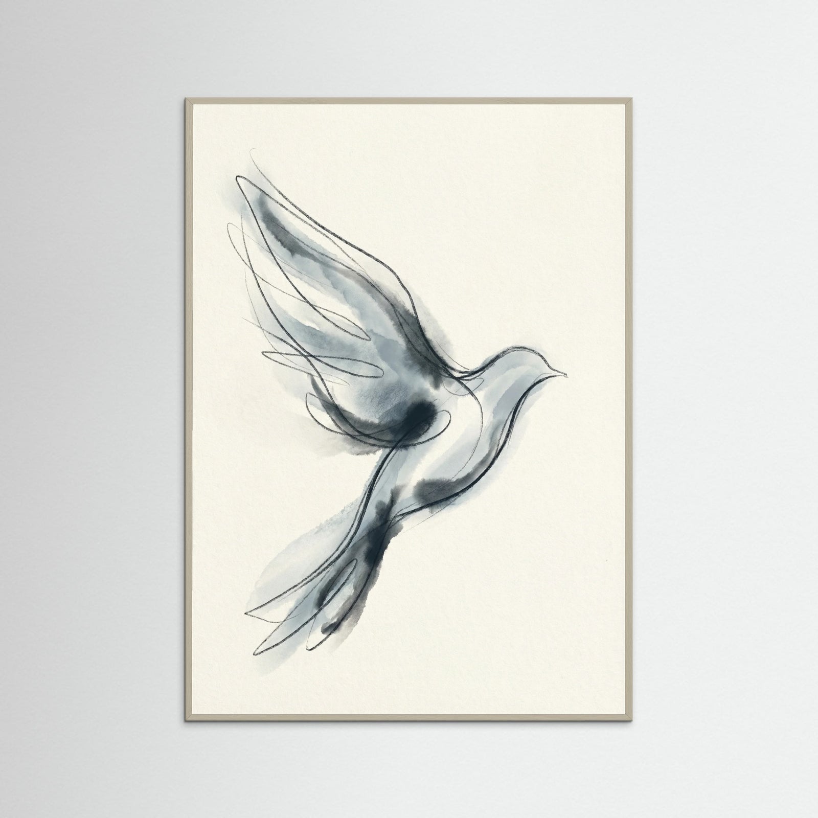 Grey Wood Quiet Abstraction