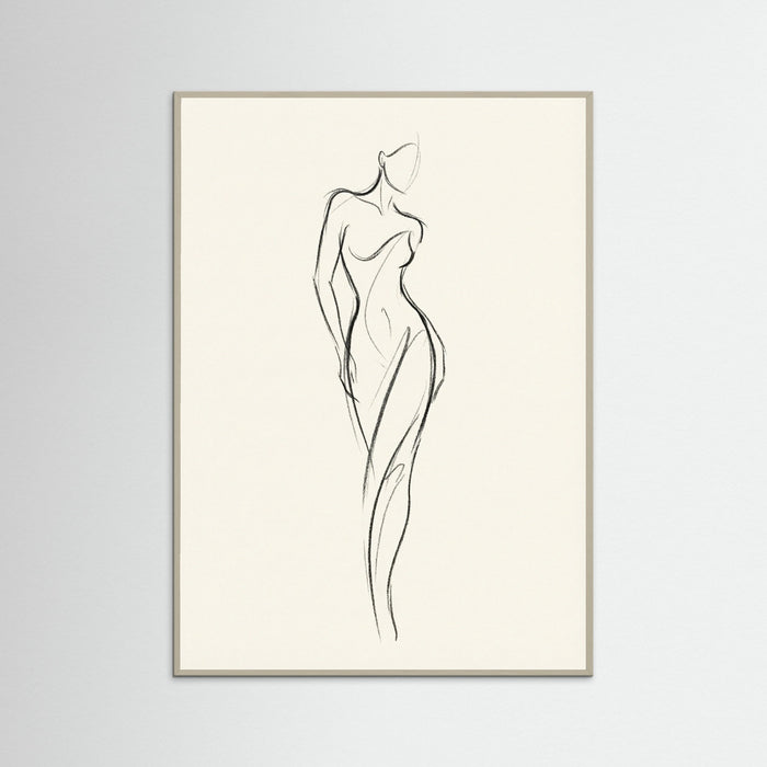 Grey Wood Quiet Pose
