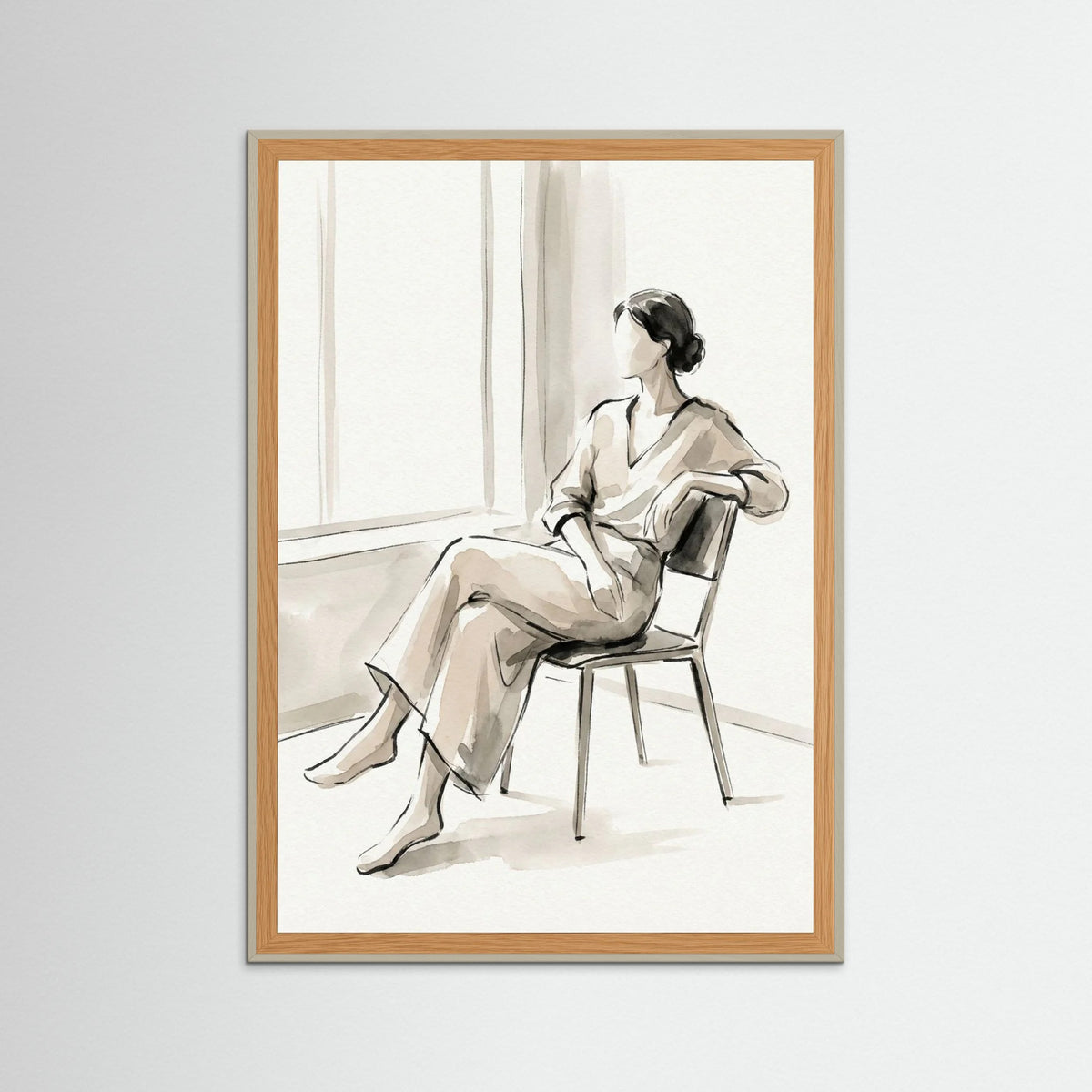 Grey Wood Quiet Reflection