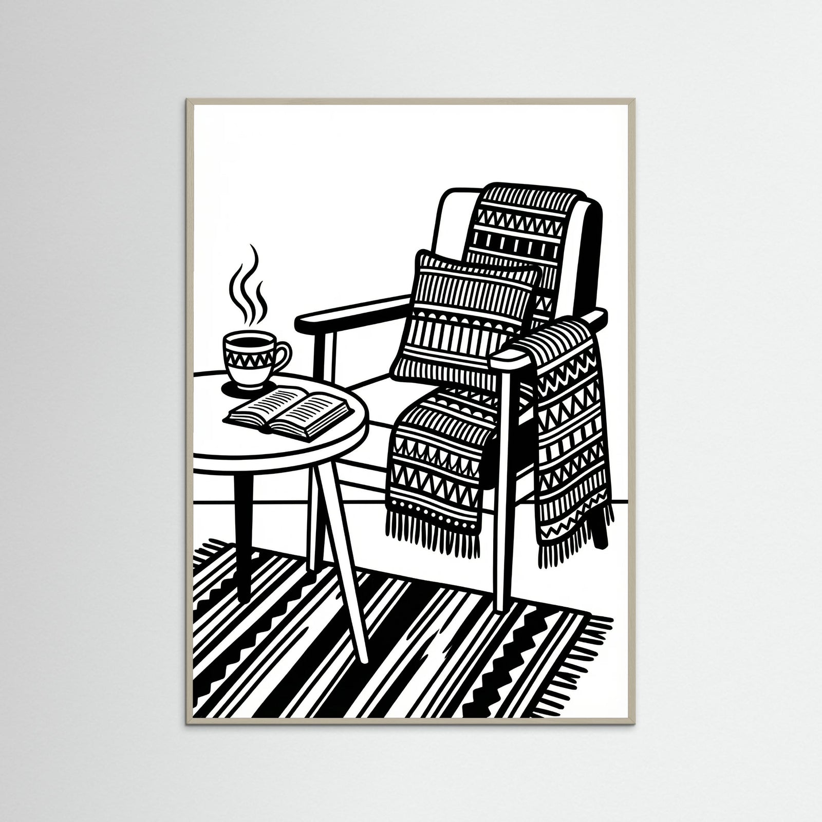 Grey Wood Quiet Repose Black