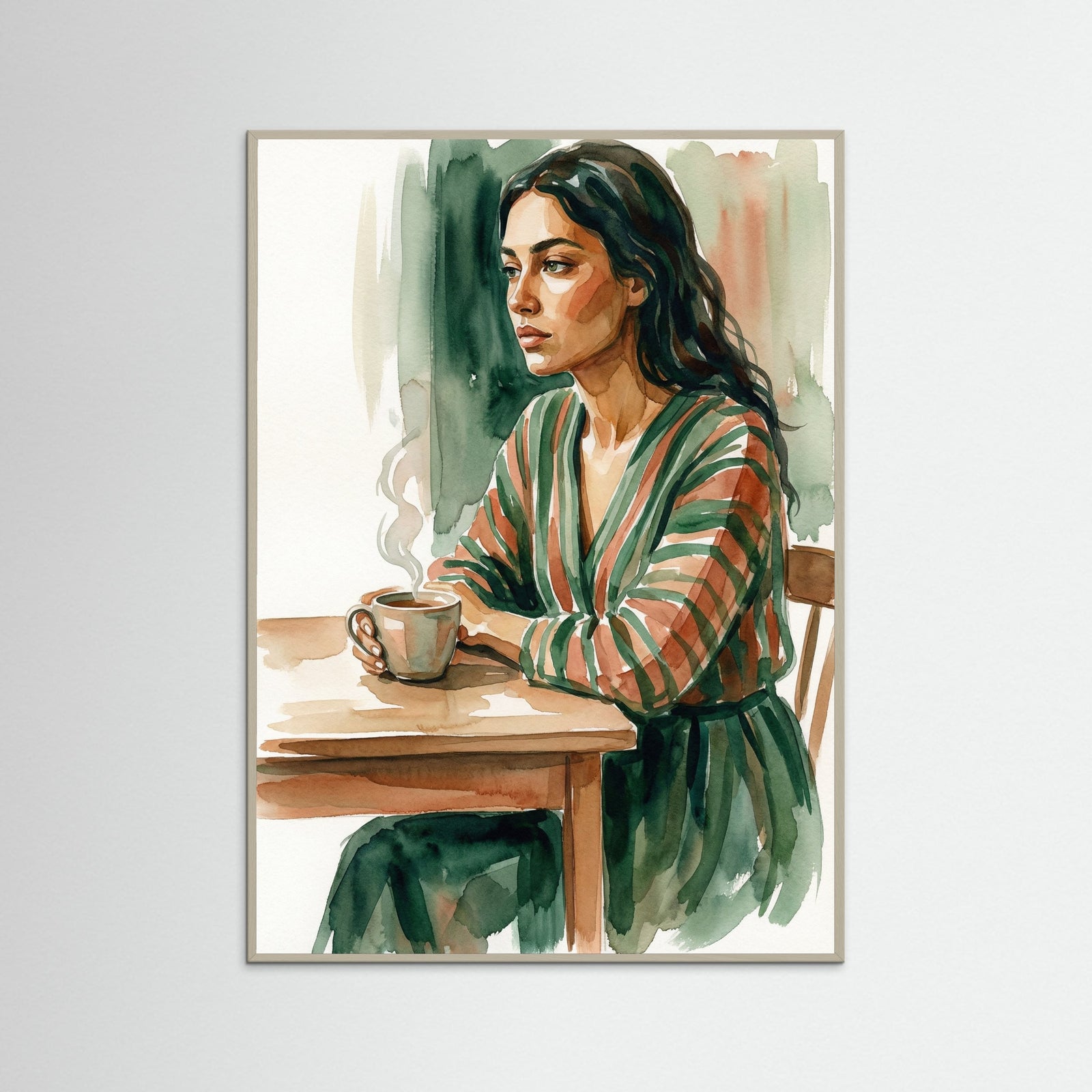 Grey Wood Quiet Repose Green