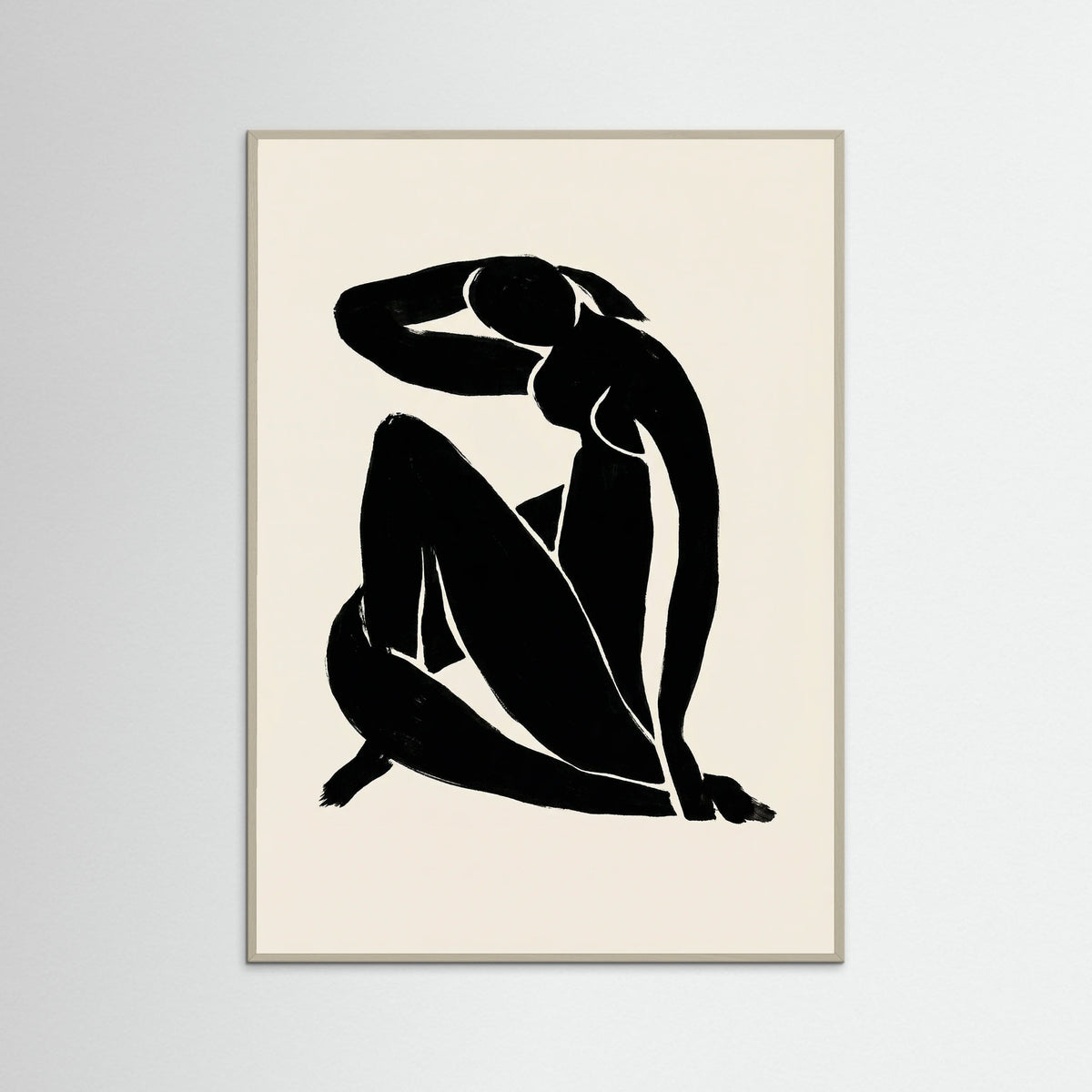 Grey Wood Reclining Form