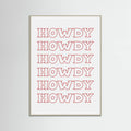 Red Howdy Poster – poster and art print