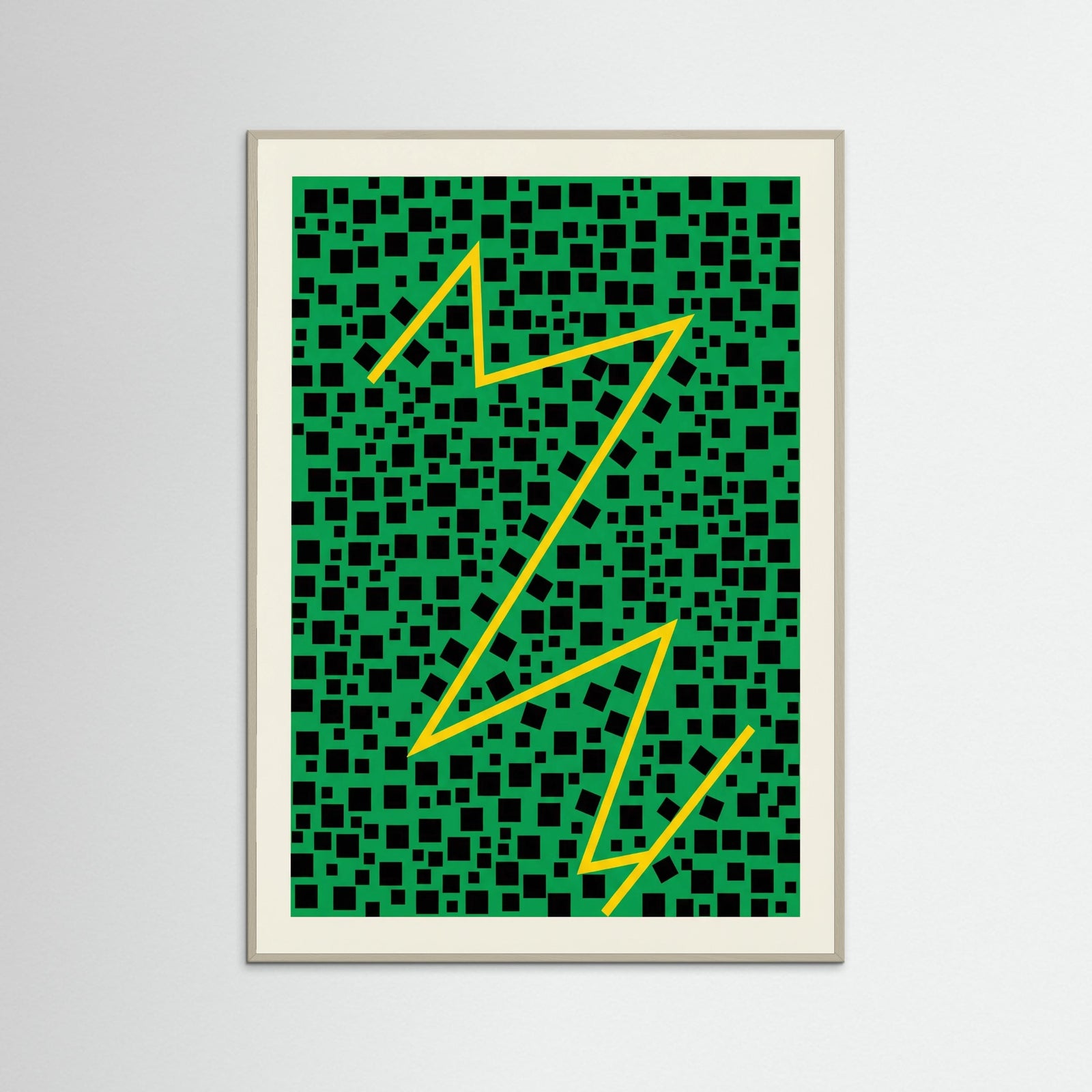 Grey Wood Red Infinity Dots