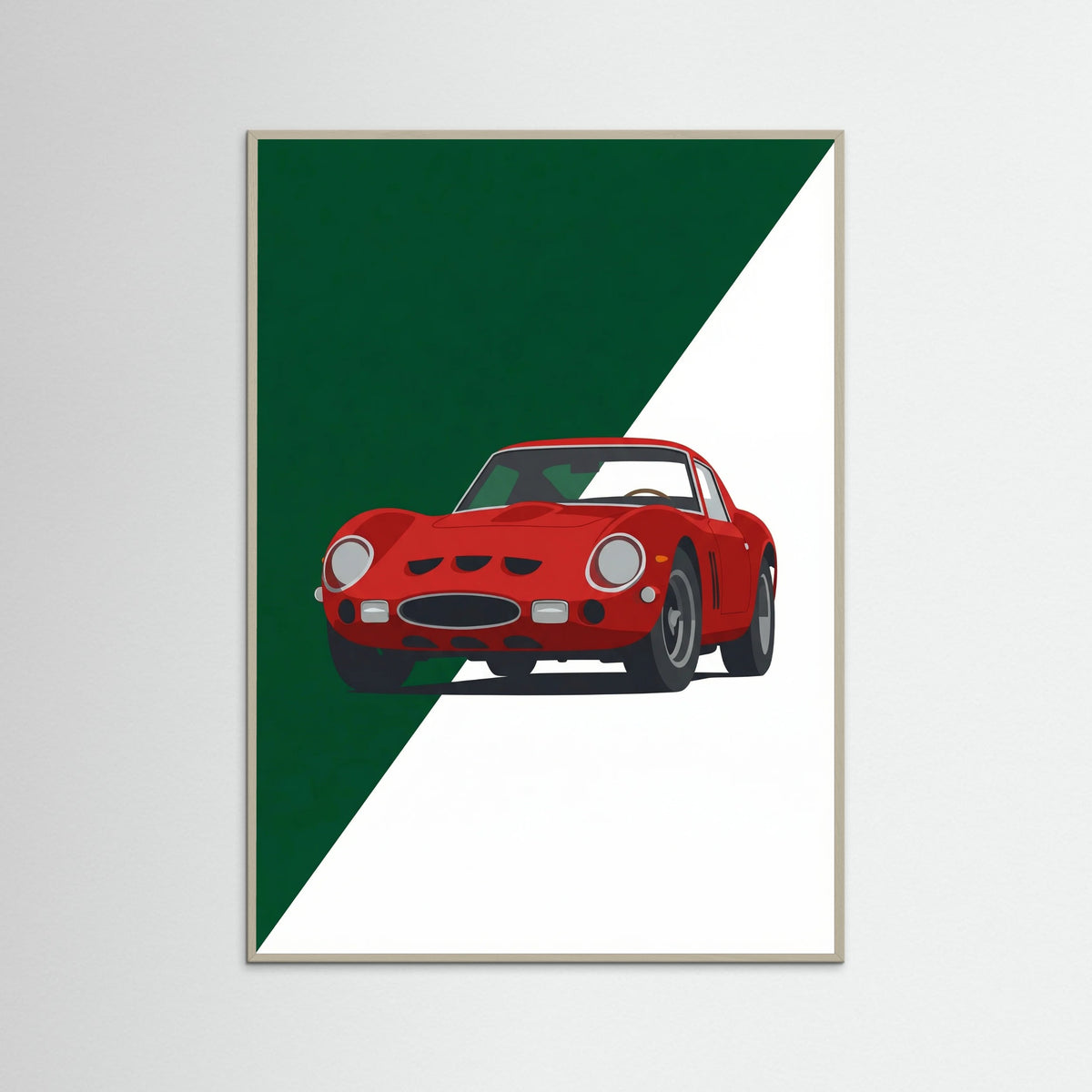 Grey Wood Red Racer Classic