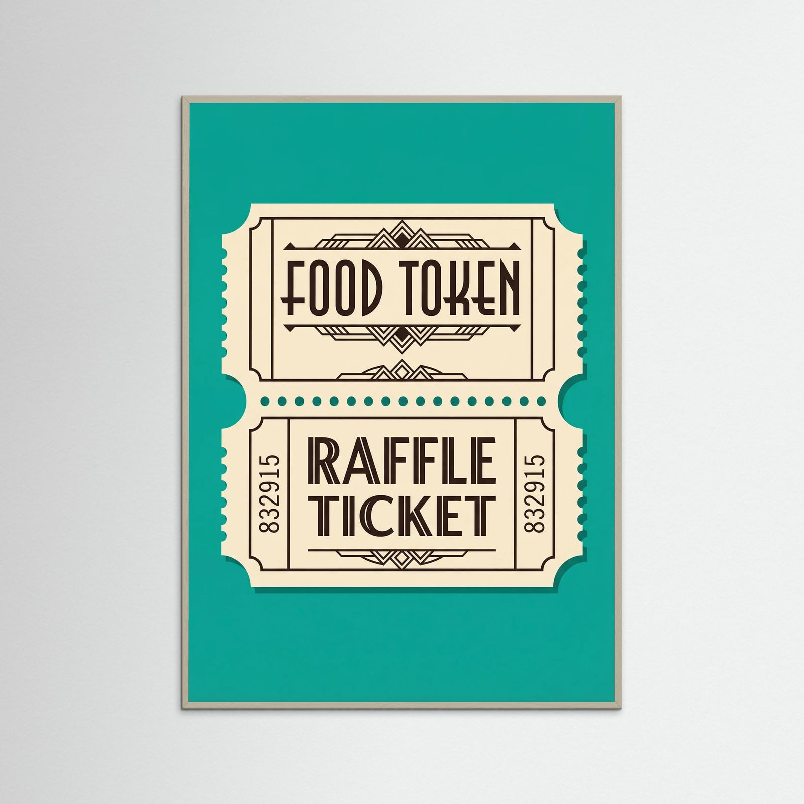 Grey Wood Retro Beverage Tokens