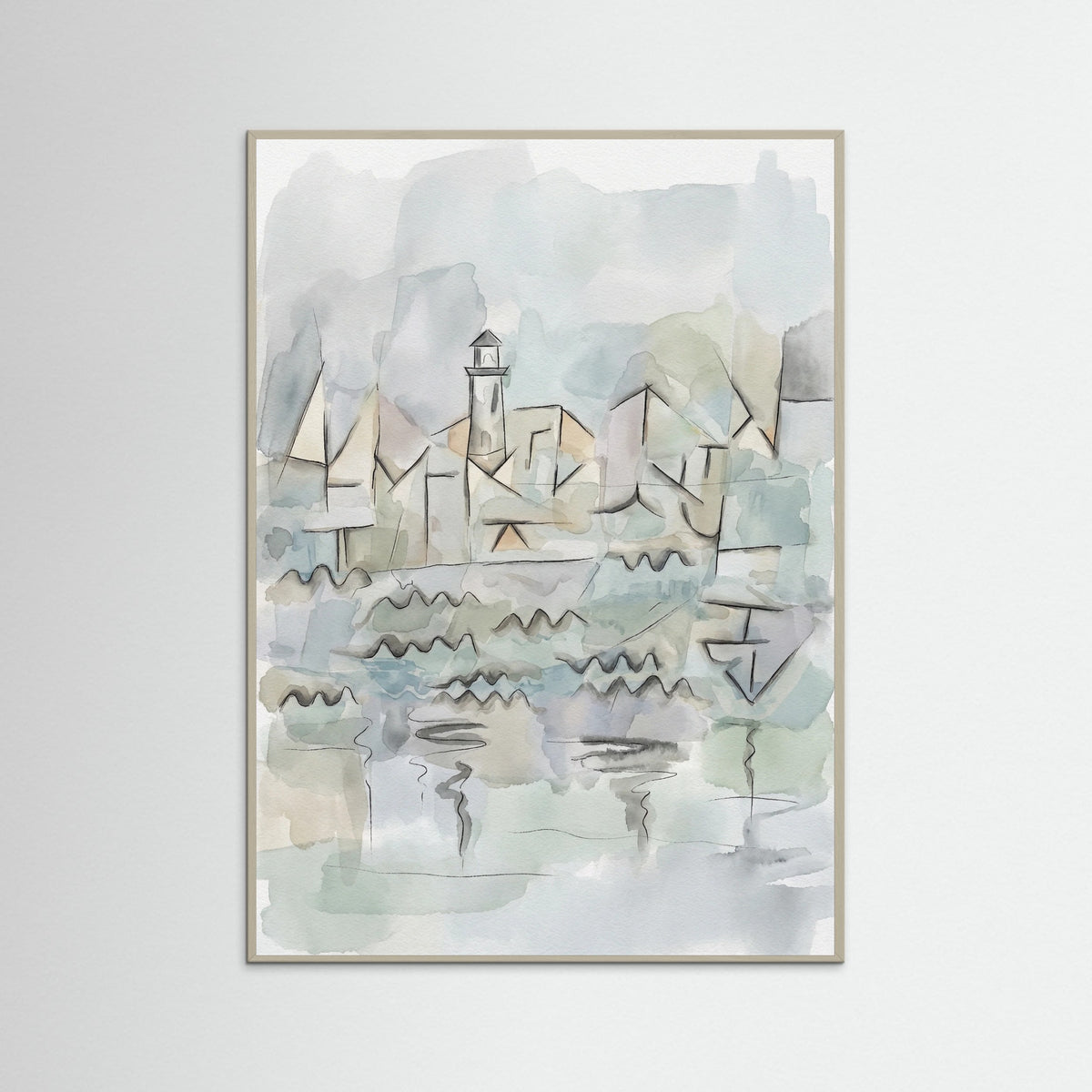 Grey Wood Rhine Waterscape