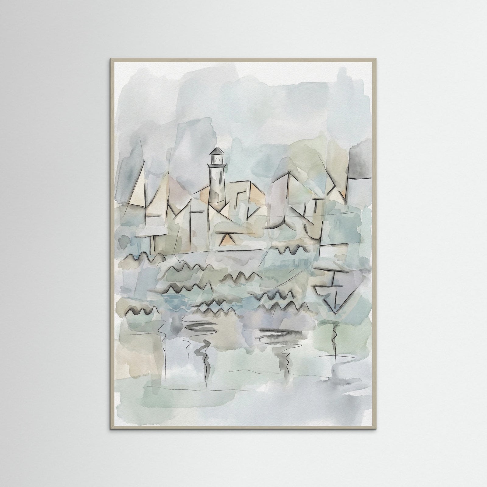 Grey Wood Rhine Waterscape