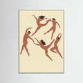 Grey Wood Rhythmic Human Forms