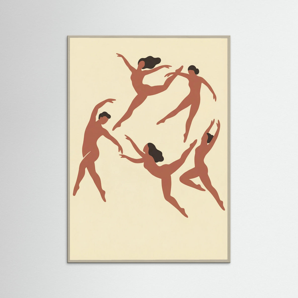 Grey Wood Rhythmic Human Forms