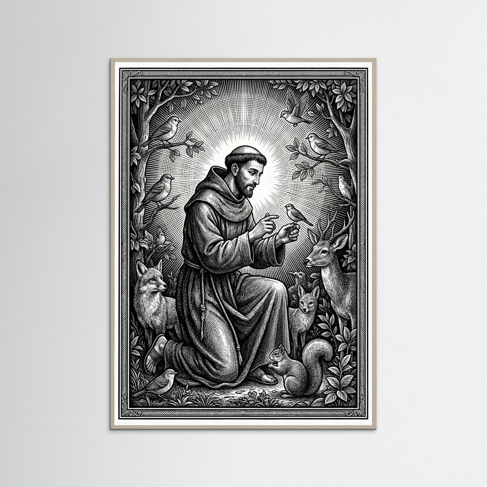 Grey Wood Sacred Guadalupe Vision