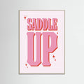 Grey Wood Saddle Up Poster