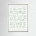 Plakat Sage Green Howdy – plakat i druk artystyczny