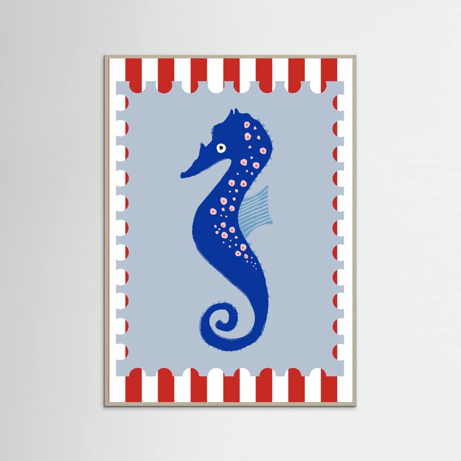 Seahorse -juliste – juliste ja taidepainatus