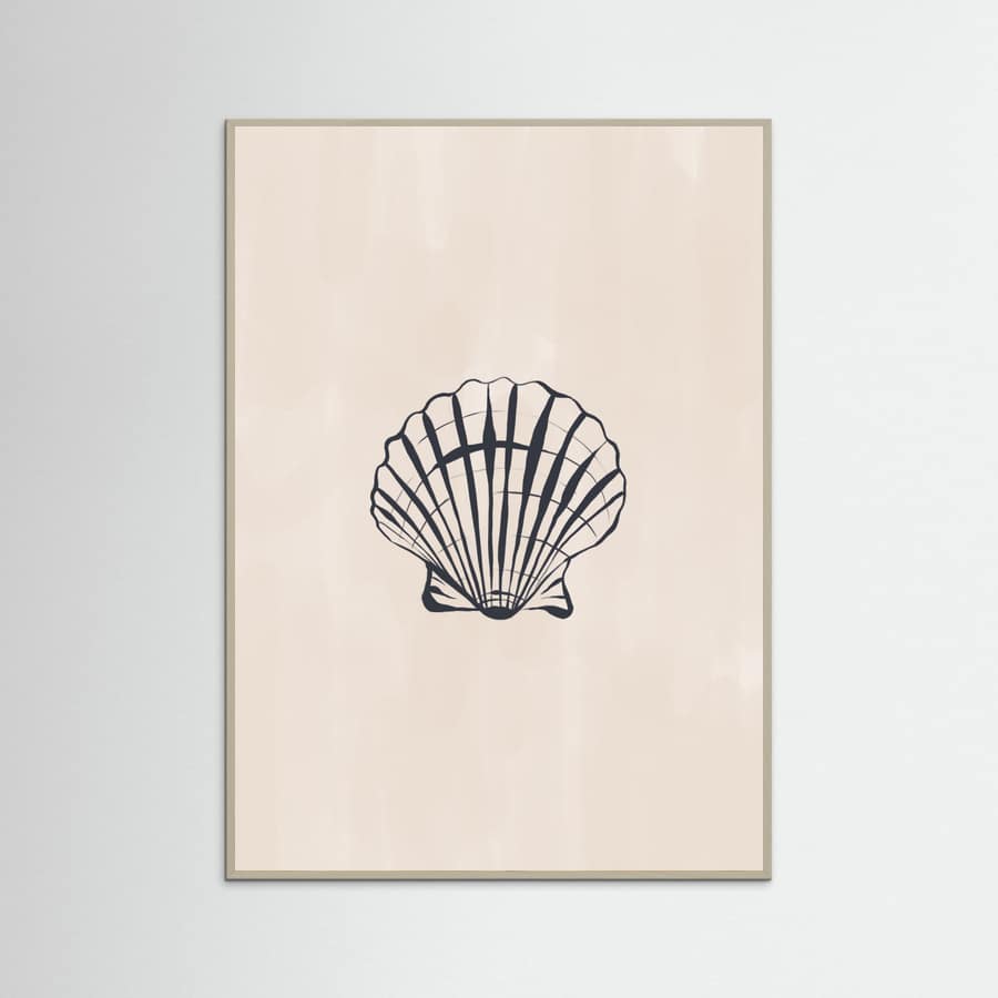 Seashell Poster – plakat og kunsttryk