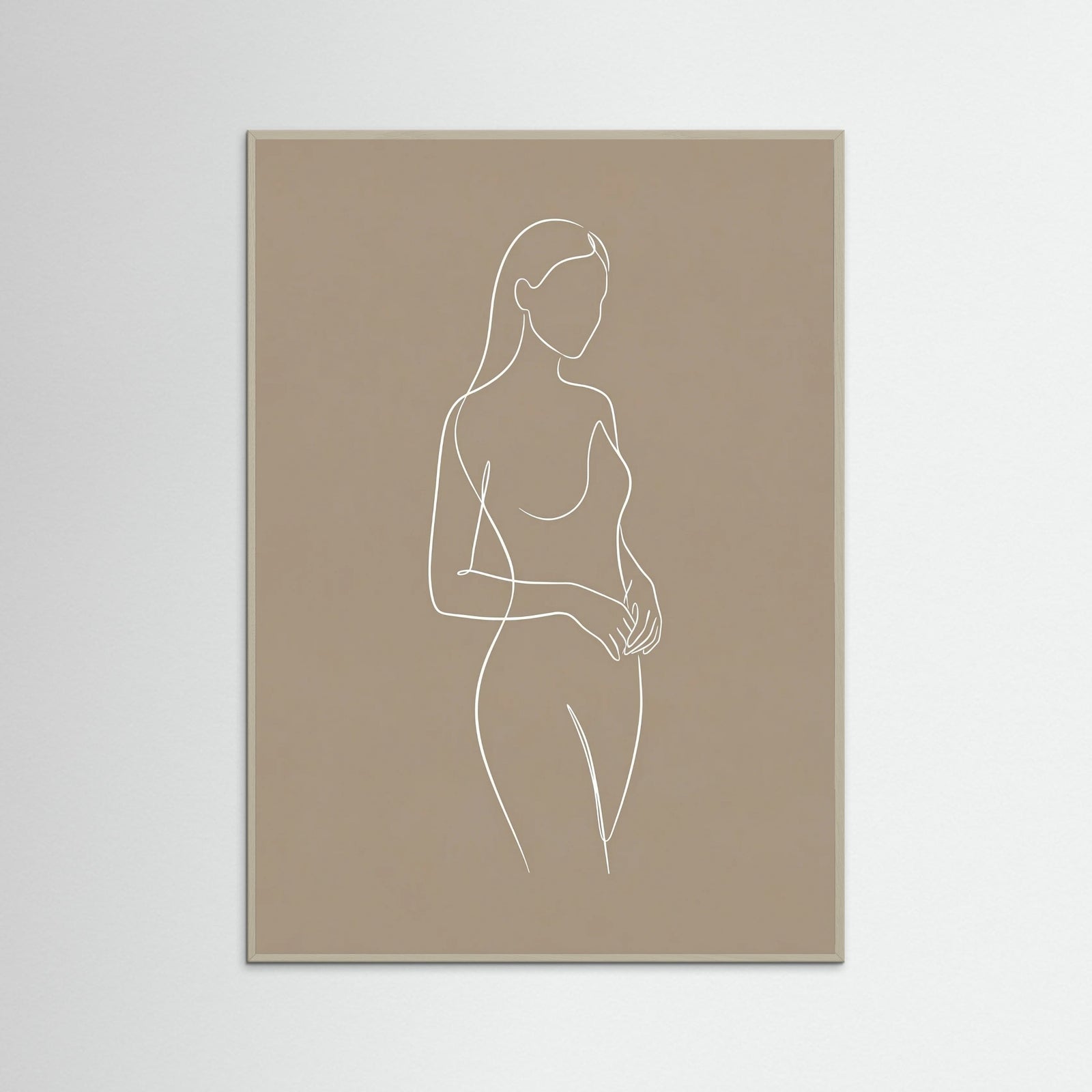 Grey Wood Seated Serenity Beige