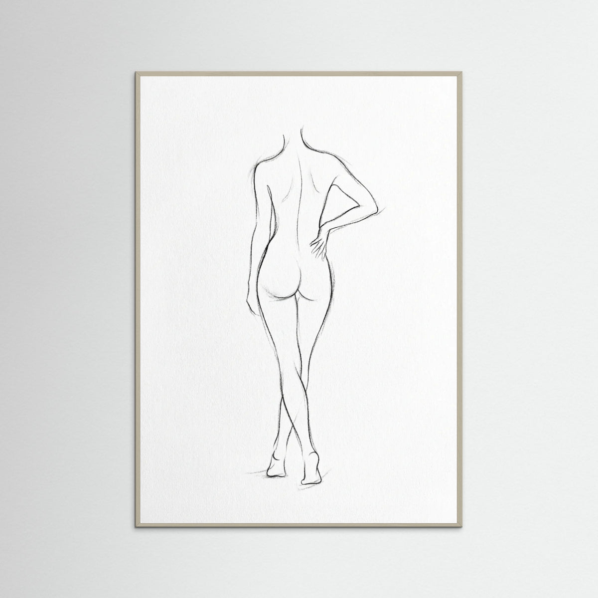 Grey Wood Seated Serenity