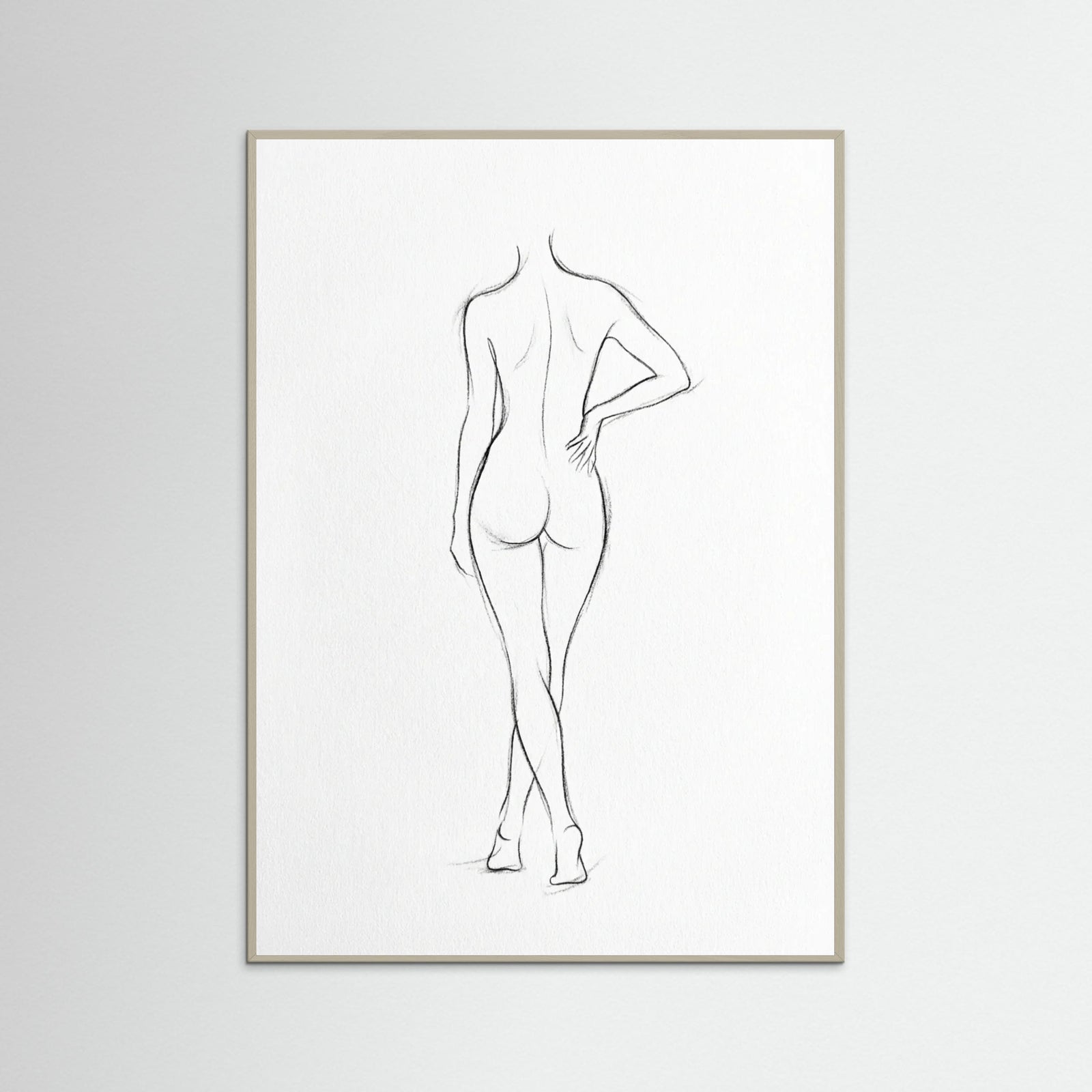 Grey Wood Seated Serenity