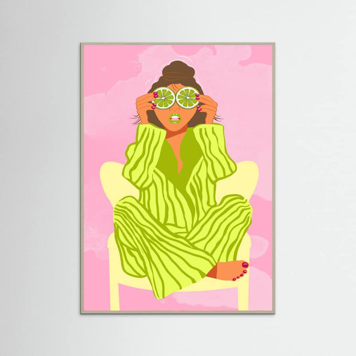 See the World Through a Lime Poster – plakat og kunsttryk