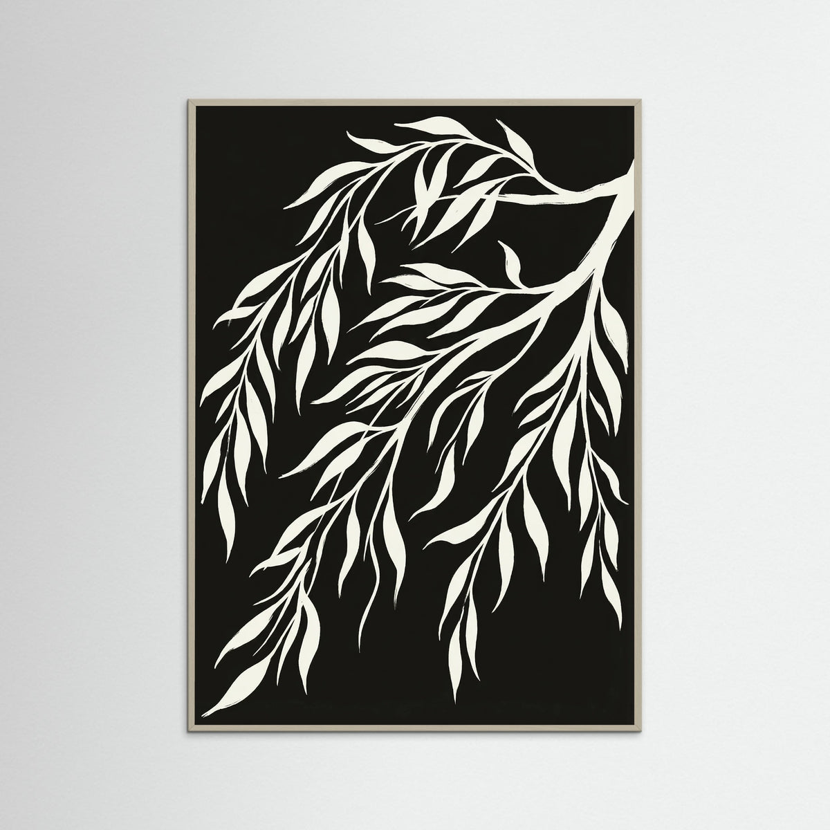 Grey Wood Serene Avian Forms