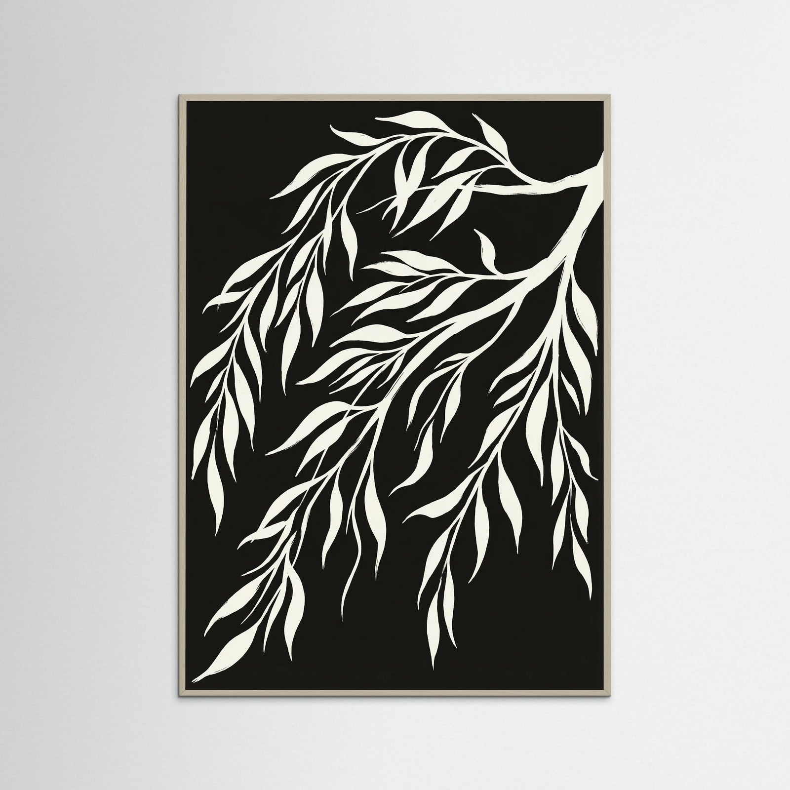 Grey Wood Serene Avian Forms