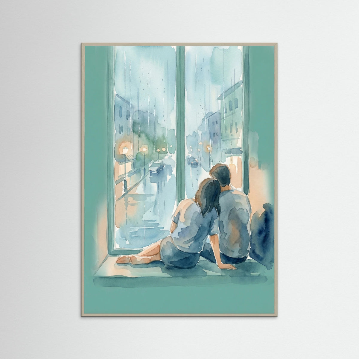 Grey Wood Serene Embrace