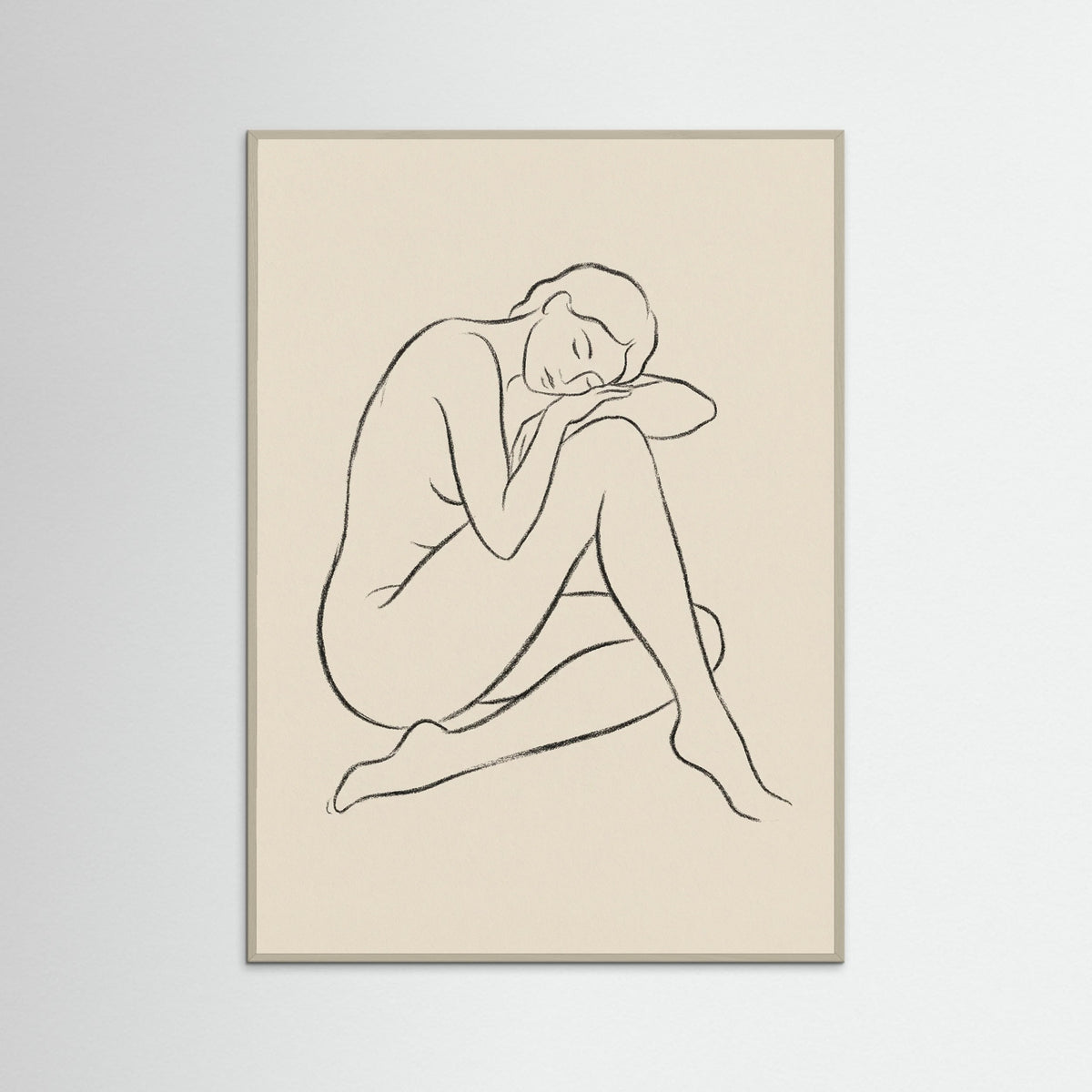 Grey Wood Serene Gaze