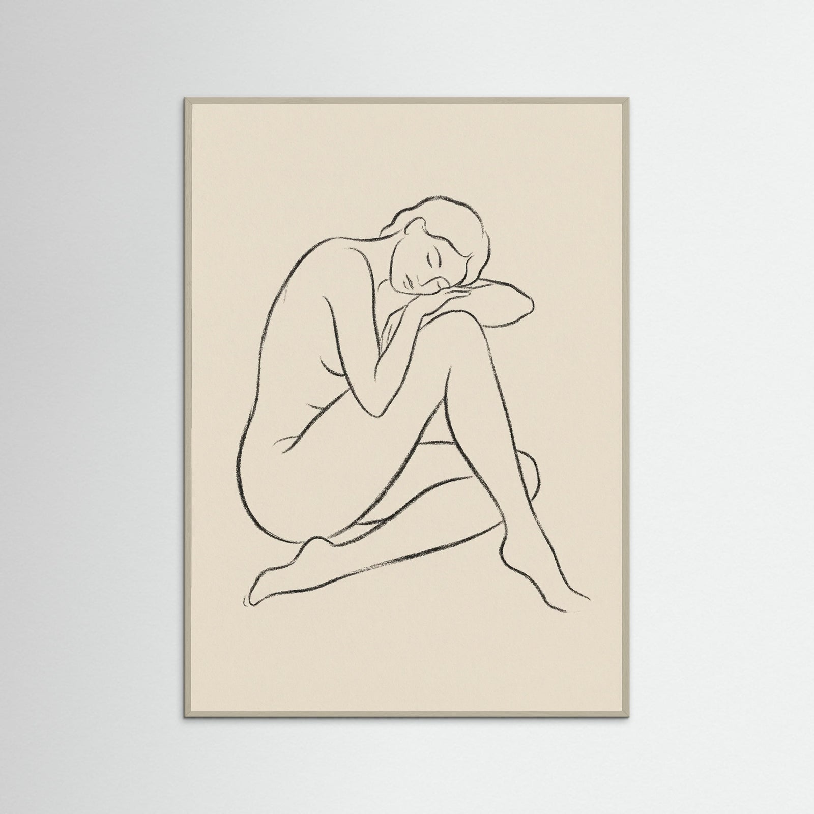 Grey Wood Serene Gaze